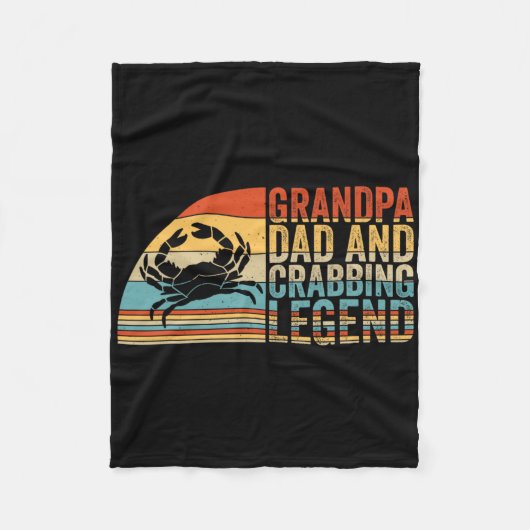 Opa Vader En Krablegende Fleece Deken (Voorkant)