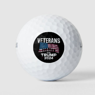 Opa Vader Veteranen Voor Trump 2024 Amerikaanse Vl Golfballen