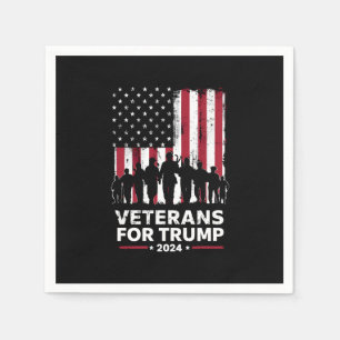 Opa Vader Veteranen Voor Trump 2024 Amerikaanse Vl Servet