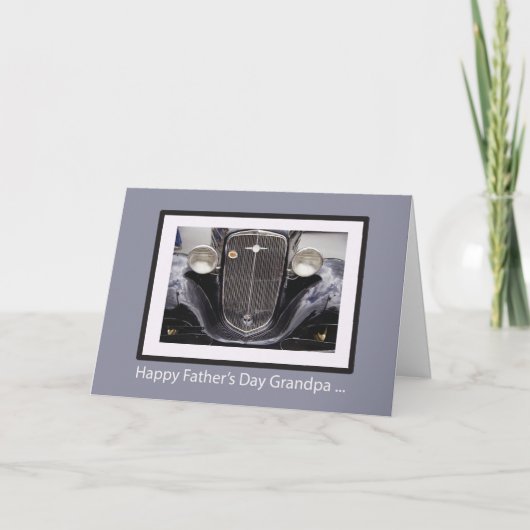 Opa Vaderdag Classic Classic Car Kaart (Voorkant)