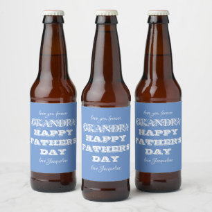 Opa Vaderdag Grootvader Custom Modern Bier Etiket