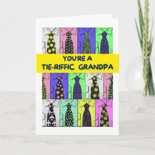 Opa Vaderdag Stropdas-verharde Shirten en Stropdas Kaart