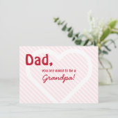 Opa Valentijns Ultrasound Zwangerschap Aankondiging (Staand voorkant)