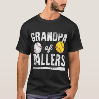 Opa van balletjes Shirt honkbal
