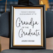 Opa van de Afstuderen Memorial Reserved Seat Poster