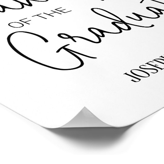 Opa van de Afstuderen Memorial Reserved Seat Poster (Hoek)