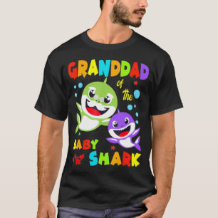 Opa van de Baby haaiendag opa haai T-shirt
