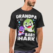Opa van de Baby haaiendag opa haai T-shirt (Voorkant)