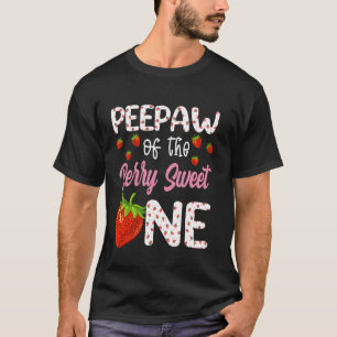 Opa van de Bes Zoete Eén Aardbei Eerste Geboorte T-shirt