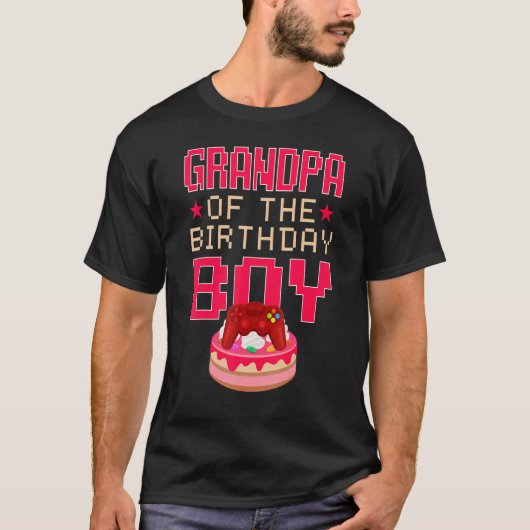 Opa van de 'Birthday Boy Gamepad'-wedstrijd T-shirt (Voorkant)