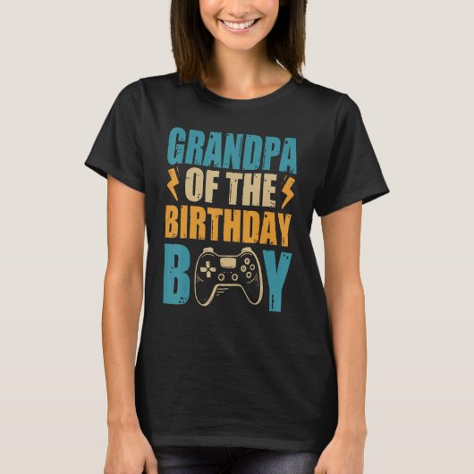 Opa van de 'Birthday Boy Gamepad'-wedstrijd T-shirt (Voorkant)