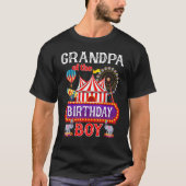 Opa van de Birthday Boy Ringmaster Circus hen T-shirt (Voorkant)