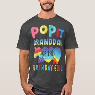 opa van de Birthday Girl Pop It Unicorn Birth T-shirt