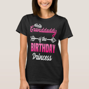 Opa van de Birthday Princess Party Bday Cel T-shirt