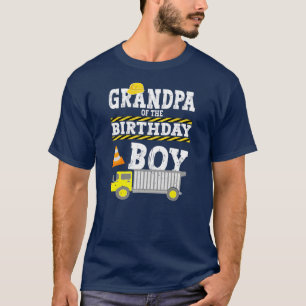 Opa van de bouwwagen van de Birthday Boy T-shirt