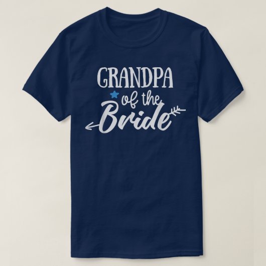 Opa van de bride Arrow Wedding of Bachelor Par T-shirt (Design voorkant)