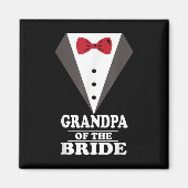 Opa van de bruid bruiloft Bachelor Bachelorette Magneet (Voorkant)