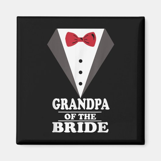Opa van de bruid bruiloft Bachelor Bachelorette Magneet (Voorkant)