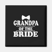 Opa van de bruid bruiloft Bachelor Bachelorette Magneet (Voorkant)