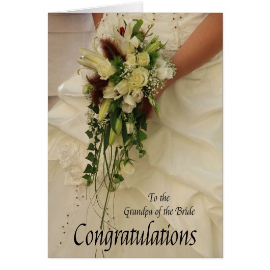 Opa van de bruid bruiloft gefeliciteerd (Voorkant)