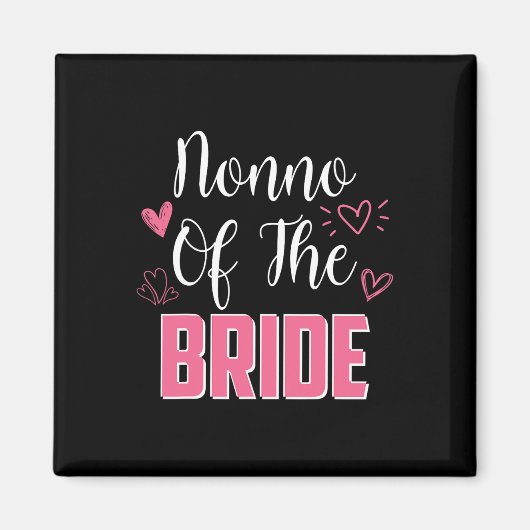 Opa van de bruid familie trouwfeest aanstaande ech magneet (Voorkant)