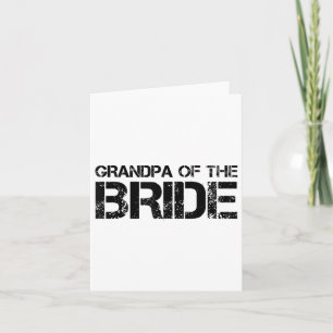 Opa van de bruid Grappige bruidegom feest cadeau Kaart
