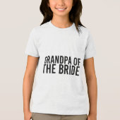 Opa van de bruid Grappige bruidegom feest cadeau Tri-Blend Shirt (Voorkant)