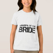 Opa van de bruid Grappige bruidegom feest cadeau Tri-Blend Shirt (Voorkant)