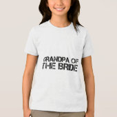 Opa van de bruid Grappige bruidegom feest cadeau Tri-Blend Shirt (Voorkant)