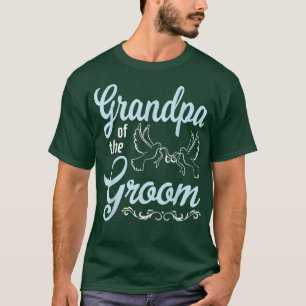 Opa van de bruidegom gelukkig huwelijk getrouwde d t-shirt