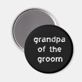 Opa van de bruidegom magneet (Voorkant / Achterkant)
