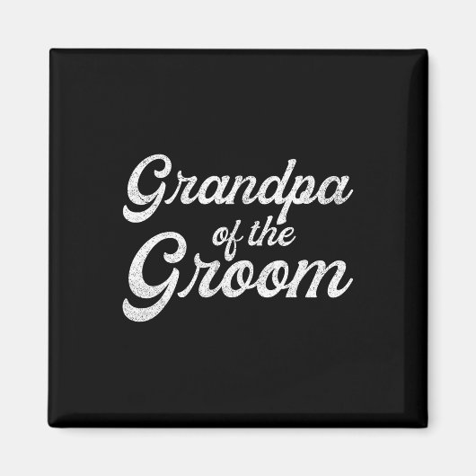 Opa van de bruidegom T-shirts voor mannen  Magneet (Voorkant)
