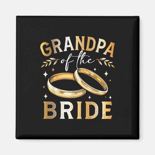 Opa van de bruid's opa bruiloft en E Magneet (Voorkant)