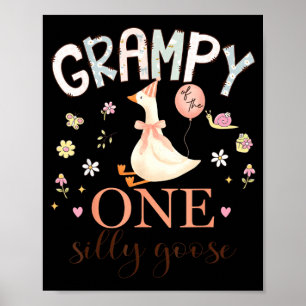 Opa van de enige domme gans 1e verjaardagsmeisje poster