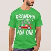 Opa van de Fast One Verjaardag 1e Ras Familie P T-shirt (Voorkant)