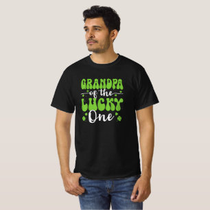 Opa van de geluksbrenger eerste verjaardag St Patr T-shirt