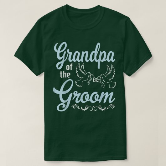Opa van de Groom Happy Wedding, trouwdag hem T-shirt (Design voorkant)