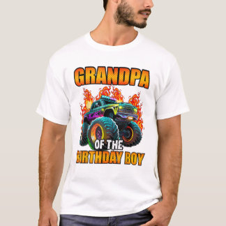 Opa van de jarige jongen t-shirt