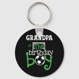 Opa van de jarige jongen Voetballer Matching Sleutelhanger