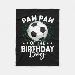 Opa van de jarige voetbalspeler verjaardag fleece deken
