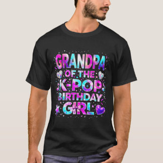 Opa van de K-Pop-verjaardagsmeisjes Koreaanse muzi T-shirt