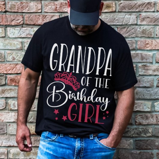 Opa van de maatfamilie van de Birthday Girl T-shirt