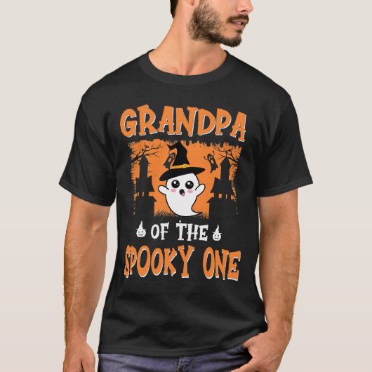 Opa van de Spooky One, 1St Birthday Halloween T-shirt (Voorkant)