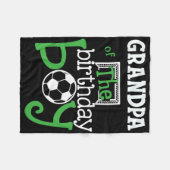 Opa van de verboyboy Voetbalspeler Matching Fleece Deken (Voorkant (Horizontaal))