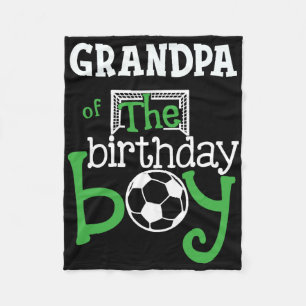 Opa van de verboyboy Voetbalspeler Matching Fleece Deken