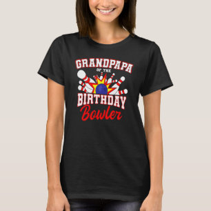 Opa van de verjaardag Bowler Bowling deel T-shirt