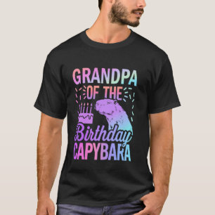 Opa van de verjaardag capybara meisje jongen verja t-shirt