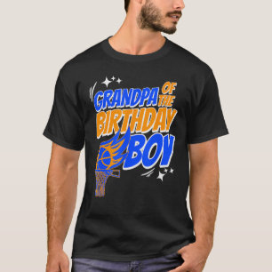 Opa van de verjaardag jongen basketbal liefhebber  t-shirt