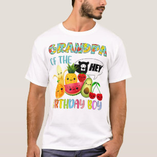 Opa van de verjaardag jongen familie fruit verjaar t-shirt