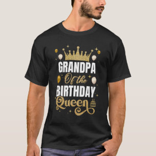 Opa van de Verjaardag Koningin Vrouwen Meisjes Bda T-shirt